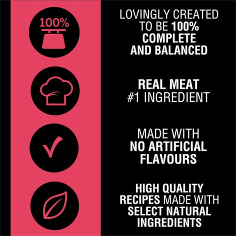 Adult Wet Dog Food Select Toppings with Gourmet Beef & Cheese 100g Tray image 1