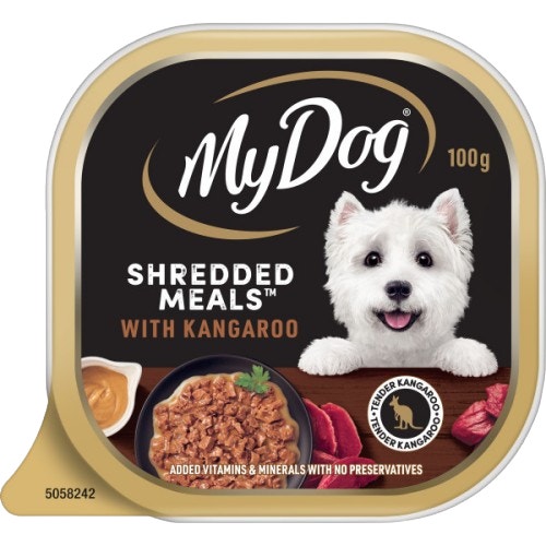 Shredded Meals with Kangaroo 100g Tray image 1