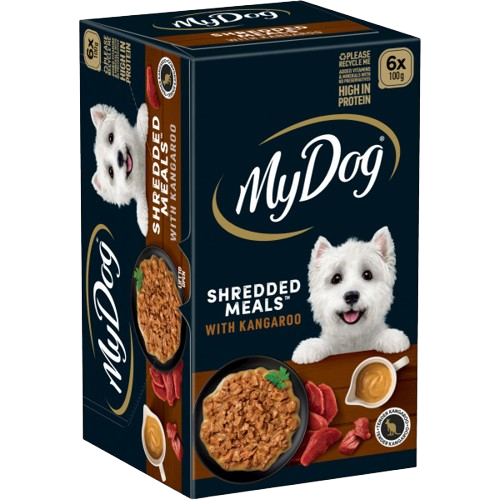 Shredded Meals with Kangaroo 6x100g image 1