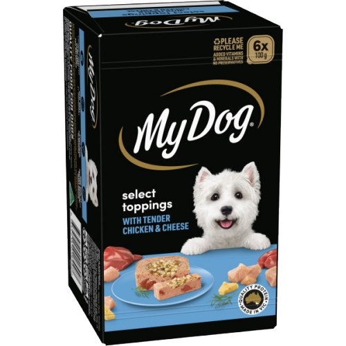 Select Toppings with Tender Chicken & Cheese 6x100g Tray image 1