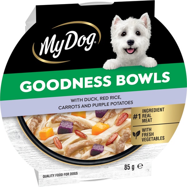 MY DOG Goodness Bowl with Duck, Carrots, Red Rice and Purple Potatoes 85g image 1