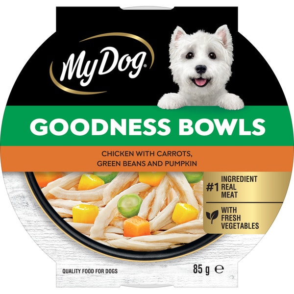 MY DOG Goodness Bowl Chicken with Carrots, Green Beans and Pumpkin 85g image 2